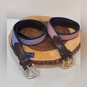 Vineyard Vines 2 size 30 belts—perfect for both casual and preppy looks!